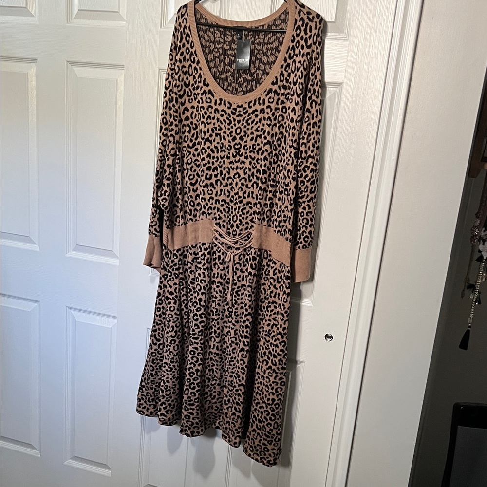 Torrid Animal Print Sweater Dress